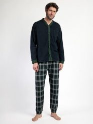 Admas Piżama "Admas Maglific" w kolorze granatowo-zielonym rozmiar: M. Niebieskie piżamy admas, m, bez wzorów, bez ramiączek. Za 165.99 zł.