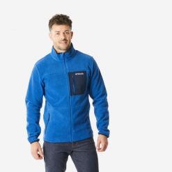 Polar turystyczny męski Columbia Riverplace. Niebieskie bluzy z polaru Columbia, l, bez wzorów, z materiału, bez kaptura. Za 179.99 zł.