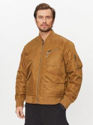 Lee Kurtka bomber 112341653 Brązowy Regular Fit. Brązowe kurtki Lee, l, bez wzorów, z bawełny, bez kaptura. Za 404.99 zł.