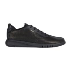 Sneakersy Geox Aerantis. Czarne buty sportowe casual Geox, bez wzorów, bez zapięcia. Za 636.75 zł.