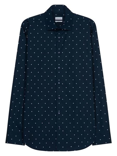 Seidensticker Koszula - Slim fit - w kolorze granatowym rozmiar: 41. Niebieskie koszule Seidensticker, bez wzorów, z bawełny, bez kołnierzyka, bez ramiączek. Za 114.95 zł.