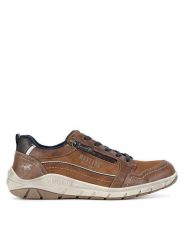 Mustang Sneakersy 4160-301 Brązowy. Brązowe buty sportowe casual Mustang, bez wzorów, z materiału, bez zapięcia. Za 319.99 zł.