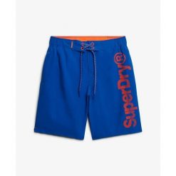 Szorty kąpielowe Superdry Classic. Niebieskie odzież kąpielowa Superdry, m, bez wzorów, sportowe. Za 147.35 zł.