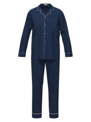 Seidensticker Piżama w kolorze granatowym rozmiar: 56. Niebieskie piżamy Seidensticker, bez wzorów, z bawełny, bez ramiączek. Za 173.99 zł.