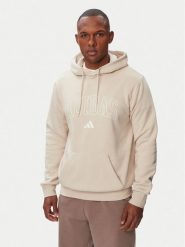 Adidas Bluza Collegiate Script Graphic Hoodie KC7185 Beżowy Regular Fit. Brązowe bluzy Adidas, m, bez wzorów, z bawełny, bez kaptura. Za 239.99 zł.