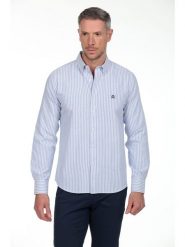 The Time of Bocha Koszula - Regular fit - w kolorze błękitnym rozmiar: XXL. Niebieskie koszule The Time of Bocha, xxl, bez wzorów, z bawełny, bez kołnierzyka, bez ramiączek. Za 152.99 zł.