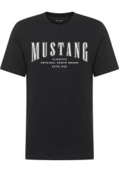 Męski T-Shirt Mustang Style Alex Black 1018007 4142. Czarne t-shirty Mustang, m, bez wzorów, bez kołnierzyka, bez ramiączek. Za 79.99 zł.