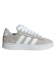 Adidas Skórzane sneakersy "Grand Court Alpha" w kolorze szaro-białym rozmiar: 46. Białe buty sportowe casual Adidas, bez wzorów, z materiału, bez zapięcia. Za 231.13 zł.