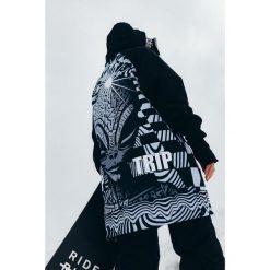 Bluza outdoorowa z kapturem męska DEEP TRIP Alien softshell. Czarne bluzy DEEP TRIP, na zimę, m, bez wzorów, z softshellu, z kapturem. Za 499.00 zł.
