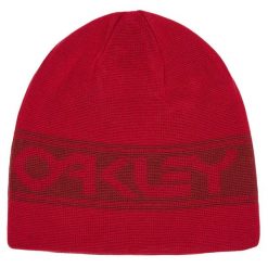 Czapka Zimowa Oakley unisex TNP Reversible Beanie. Czerwone czapki zimowe Oakley, bez wzorów. Za 45.99 zł.