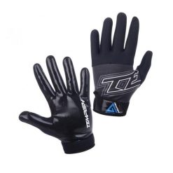 Rękawiczki floorball Gatch. Czarne rękawiczki Tempish, bez wzorów, z materiału. Za 229.00 zł.