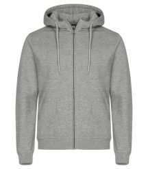 Clique Bluza z kapturem Full Zip z bawełny i recyklingowanego poliestru – Grey. Szare bluzy z kapturem CLIQUE, l, bez wzorów, z bawełny, z kapturem. Za 192.86 zł.