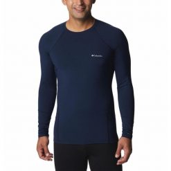 Koszulka termiczna męska Columbia Mwt Stretch M LS Top. Niebieskie bielizna termoaktywna Columbia, m, bez wzorów, bez ramiączek. Za 219.00 zł.