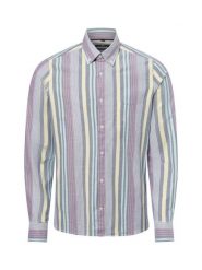 Nils Sundström koszula casual Mężczyźni Slim Fit Bawełna wielokolorowy|szary, XL. Szare koszule Nils Sundström, m, bez wzorów, z bawełny, bez kołnierzyka, bez ramiączek. Za 199.95 zł.