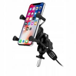 Uchwyt na telefon i ładowarka indukcyjna FreedConn MC7W + BM2R mocowanie do główki ramy. Selfie stick FreedConn. Za 122.99 zł.