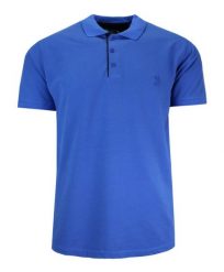 Koszulka POLO, Chabrowa Casualowa, Męska, Krótki Rękaw, Jednokolorowa, T-shirt -EXPOMAN. Niebieskie bluzki z długim rękawem Expoman, m, bez wzorów, z bawełny, bez kołnierzyka, bez ramiączek. Za 109.00 zł.