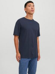 Jack & Jones Koszulka w kolorze granatowym rozmiar: XL. Niebieskie bezrękawniki Jack & Jones, xl, bez wzorów, z bawełny, bez kołnierzyka, bez ramiączek. Za 48.62 zł.