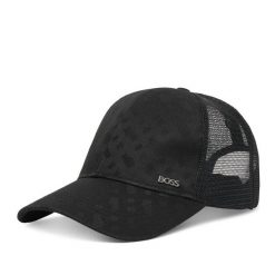 Czapka z daszkiem BOSS. Czarne czapki z daszkiem Boss, bez wzorów. Za 279.99 zł.