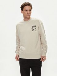 Jack&Jones Bluza Dirk 12249455 Beżowy Wide Fit. Brązowe bluzy Jack&Jones, l, bez wzorów, z bawełny, bez kaptura. Za 79.99 zł.