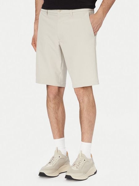 BOSS Szorty materiałowe S Commuter 10.5 Inch 50540337 Beżowy jasny Slim Fit. Brązowe szorty Boss, m, bez wzorów, z materiału. Za 341.99 zł.
