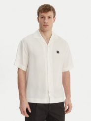 HUGO Koszula Espino 50560593 Écru Oversize. Koszule Hugo, m, bez wzorów, z lyocellu, bez kołnierzyka, bez ramiączek. Za 519.99 zł.