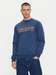Timberland Bluza TB0A2FEQ Granatowy Regular Fit. Niebieskie bluzy Timberland, m, bez wzorów, z bawełny, bez kaptura. Za 319.99 zł.