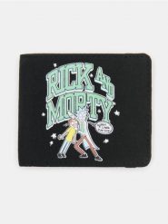 Portfel z nadrukiem Rick and Morty - czarny. Czarne portfele Sinsay, bez wzorów. Za 25.99 zł.