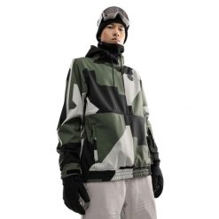 Kurtka snowboardowa męska W1 Corbet. Zielone kurtki SIROKO, m, bez wzorów, z materiału, bez kaptura. Za 317.00 zł.