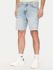Guess Szorty jeansowe M5GDV2 D4Z84 Niebieski Slim Fit. Niebieskie szorty Guess, m, z aplikacjami, z bawełny. Za 329.99 zł.