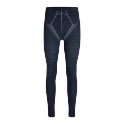 Legginsy Falke Wool-Tech. Niebieskie legginsy długie sportowe Falke, m, bez wzorów. Za 470.50 zł.