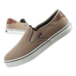Buty sportowe trampki męskie Wrangler Calypso Slip-On. Brązowe trampki Wrangler, m, bez wzorów, bez zapięcia. Za 169.00 zł.