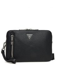 Guess Saszetka Torino HMTOGR P5229 Czarny. Czarne saszetki i nerki Guess, z aplikacjami, ze skóry. Za 319.99 zł.