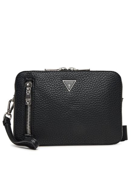 Guess Saszetka Torino HMTOGR P5229 Czarny. Czarne saszetki i nerki Guess, z aplikacjami, ze skóry, bez dodatków. Za 279.99 zł.