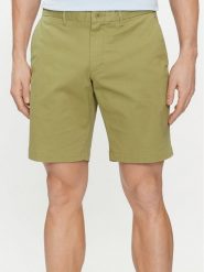 Tommy Hilfiger Szorty materiałowe Brooklyn MW0MW23563 Zielony Regular Fit. Zielone szorty Tommy Hilfiger, m, bez wzorów, z bawełny. Za 249.99 zł.