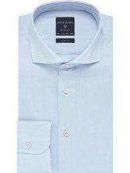 PROFUOMO Koszula - Slim fit - w kolorze błękitnym rozmiar: 42. Niebieskie koszule PROFUOMO, bez wzorów, z bawełny, bez kołnierzyka, bez ramiączek. Za 209.82 zł.