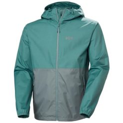 Kurtka wodoodporna Helly Hansen Hilo. Zielone kurtki przeciwdeszczowe Helly Hansen, m, bez wzorów, bez kaptura. Za 570.00 zł.