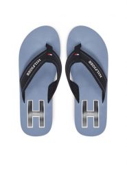 Tommy Hilfiger Japonki Hilfiger H Padded Beach Sandal FM0FM05536 Granatowy. Niebieskie japonki Tommy Hilfiger, bez wzorów, z materiału. Za 169.99 zł.