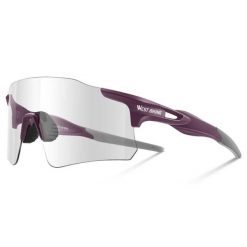 Uniseksowe okulary przeciwsłoneczne fotochromowe. Fioletowe okulary przeciwsłoneczne WEST BIKING. Za 150.92 zł.
