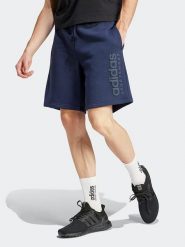 Adidas Szorty dresowe w kolorze granatowym rozmiar: M. Niebieskie krótkie spodenki sportowe Adidas, m, bez wzorów, z dresówki. Za 141.52 zł.