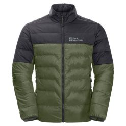 Kurtka puchowa Jack Wolfskin Dna Tundra Down M. Zielone kurtki Jack Wolfskin, l, bez wzorów, z materiału, bez kaptura. Za 584.80 zł.