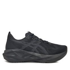 Buty do biegania Asics. Czarne buty do biegania ASICS, bez wzorów, bez zapięcia, do biegania. Za 679.99 zł.