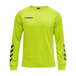 Bluza do piłki ręcznej dla dorosłych Hummel Promo Poly Sweatshirt. Zielone bluzy bez kaptura Hummel, l, bez wzorów, bez kaptura. Za 137.50 zł.