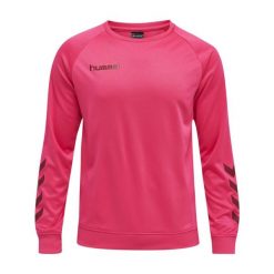 Bluza do piłki ręcznej dla dorosłych Hummel Promo Poly Sweatshirt. Czerwone bluzy bez kaptura Hummel, xl, bez wzorów, bez kaptura. Za 129.00 zł.