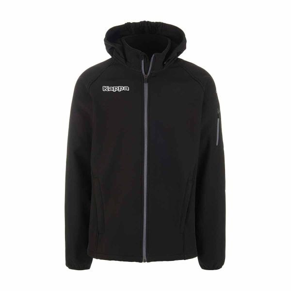 Kurtka softshell Kappa Valas. Czarne kurtki Kappa, xl, bez wzorów, z materiału, bez kaptura. Za 396.00 zł.