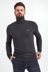 Golf wełniany męski AERONAUTICA MILITARE. Golfy Aeronautica Militare, m, bez wzorów, z wełny, bez ramiączek. W wyprzedaży za 597.87 zł.