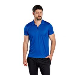 Polo Erima Fonctionnel. Niebieskie koszulki polo Erima, m, bez wzorów, bez kołnierzyka, bez ramiączek. Za 169.50 zł.