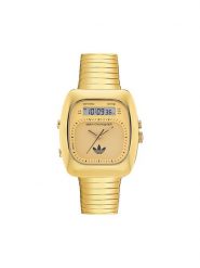Adidas Zegarek Retro Wave Three Chronograph AOSY25014 Złoty. Żółte zegarki Adidas, złote. Za 849.99 zł.