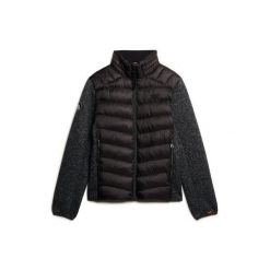 Kurtka puchowa Superdry Sports. Czarne kurtki Superdry, m, bez wzorów, z puchu, bez kaptura. Za 548.00 zł.