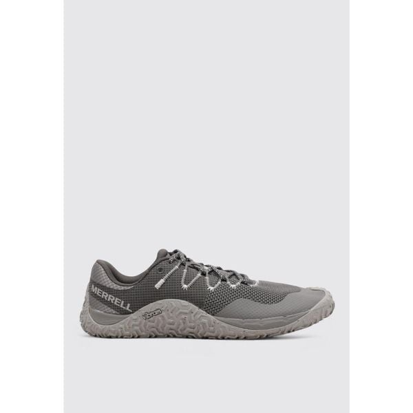 Buty do biegania męskie, Trail Glove 7. Szare buty do biegania Merrell, bez wzorów, bez zapięcia, do biegania. Za 549.99 zł.