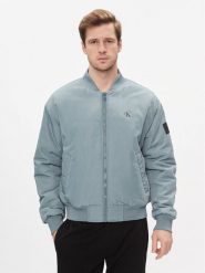 Calvin Klein Jeans Kurtka bomber Bomber Jacket J30J324657 Niebieski Regular Fit. Niebieskie kurtki Calvin Klein Jeans, m, bez wzorów, z jeansu, bez kaptura. Za 519.99 zł.